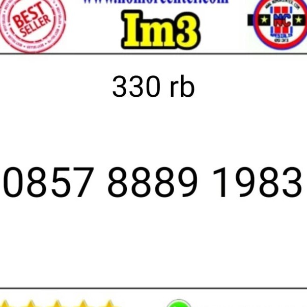 Kartu Perdana IM3 Seri Tahun 1983 - 0857 8889 1983 hoki LRI 519