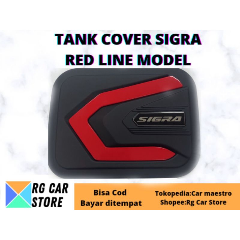 TANK COVER SIGRA WARNA RED LINE SERIES ORIGINAL BERKUALITAS