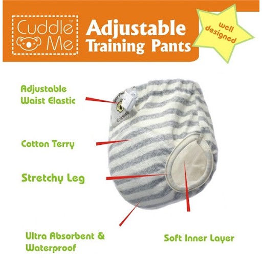 Cuddle Me Adjustable Training Pants Bayi Celana Tatur Belajar Pipis Balita Toilet Potty Training