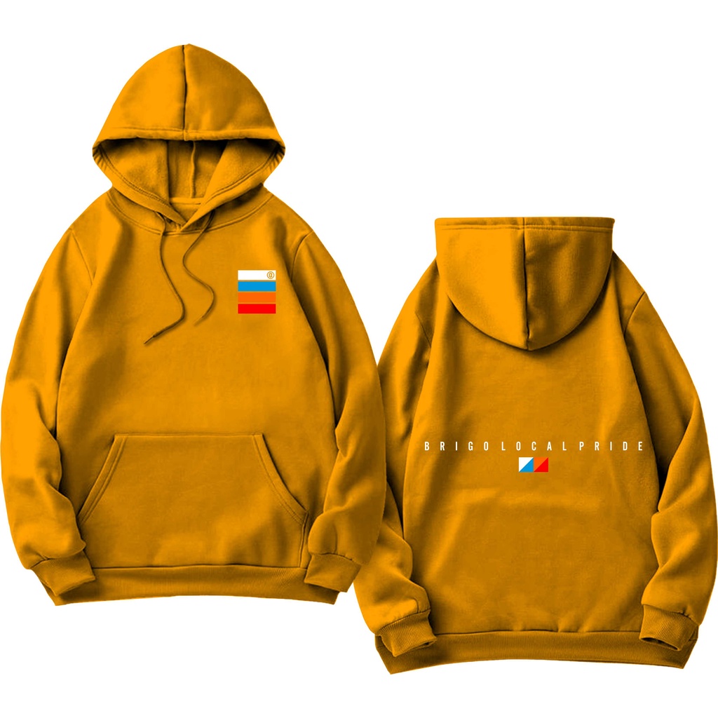 Sweater Hoodie BRIGO four square Sablon DTF Fleece Cotton II BRIGO Jumper Hoodie four square II M-XXL (Pria &amp; Wanita) Free stiker&amp;Gantungan Kunci