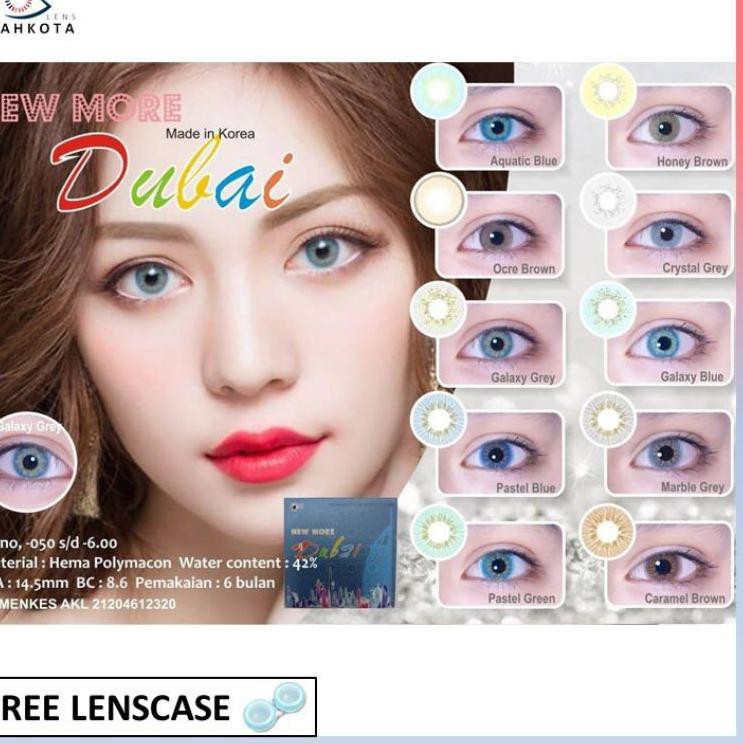 TERBARU  NEW MORE DUBAI MINUS (-0.50 s/d -2.25) / 14.5MM / SOFTLENS By CTK ⚡⚡⚡