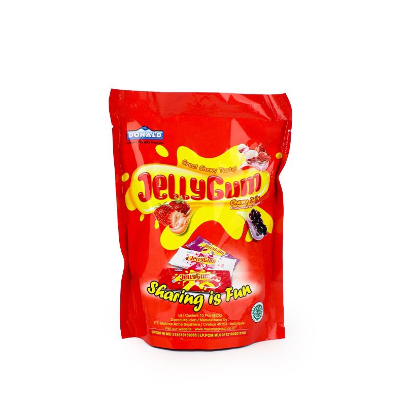 

JELLY GUM POUCH 250 GR(10X@25GR)