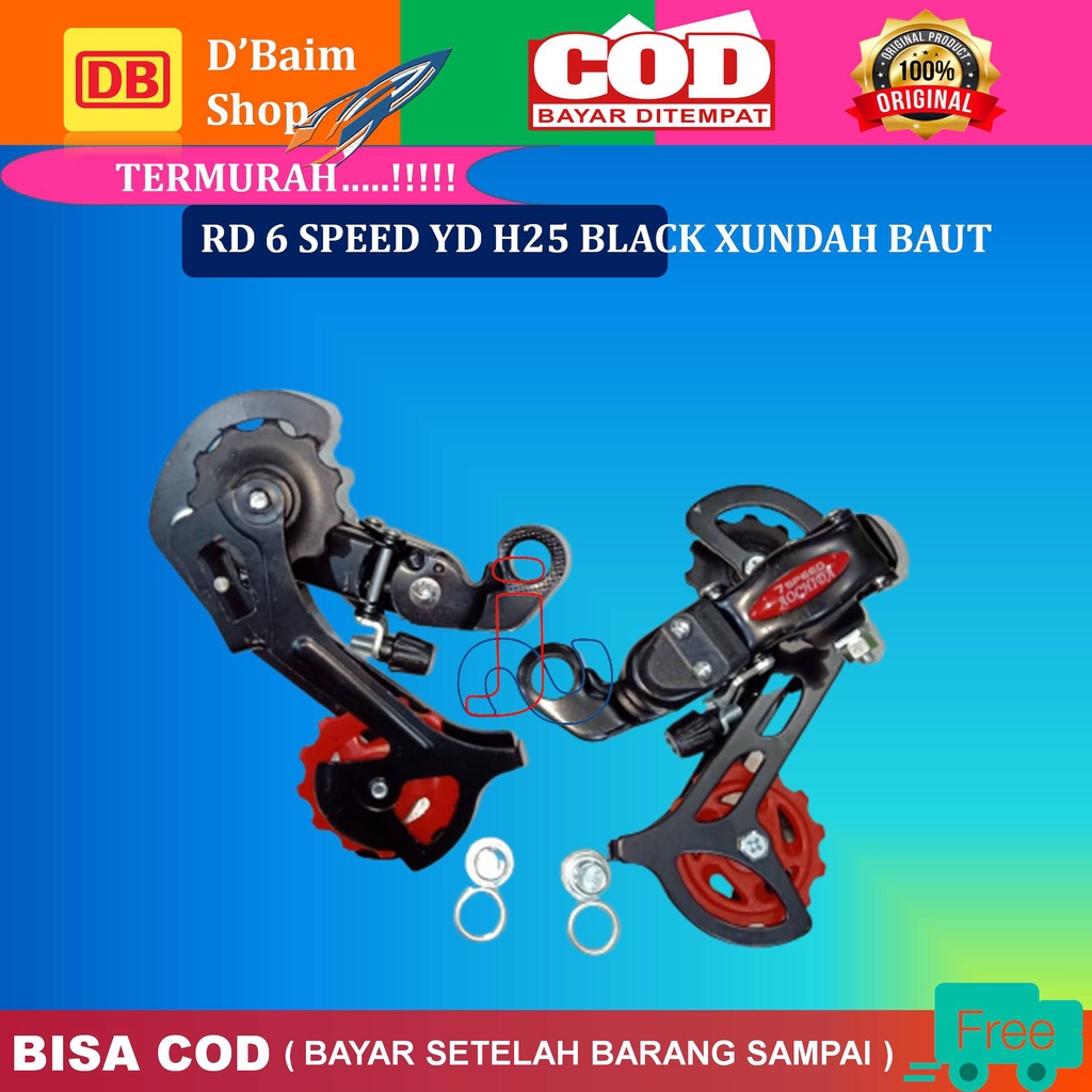 RD 6 SPEED YD H25 BLACK XUNDAH BAUT