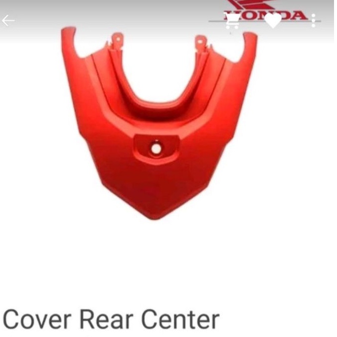 cover tail cover rear center merah dop vario 150 k59-a70 asli honda