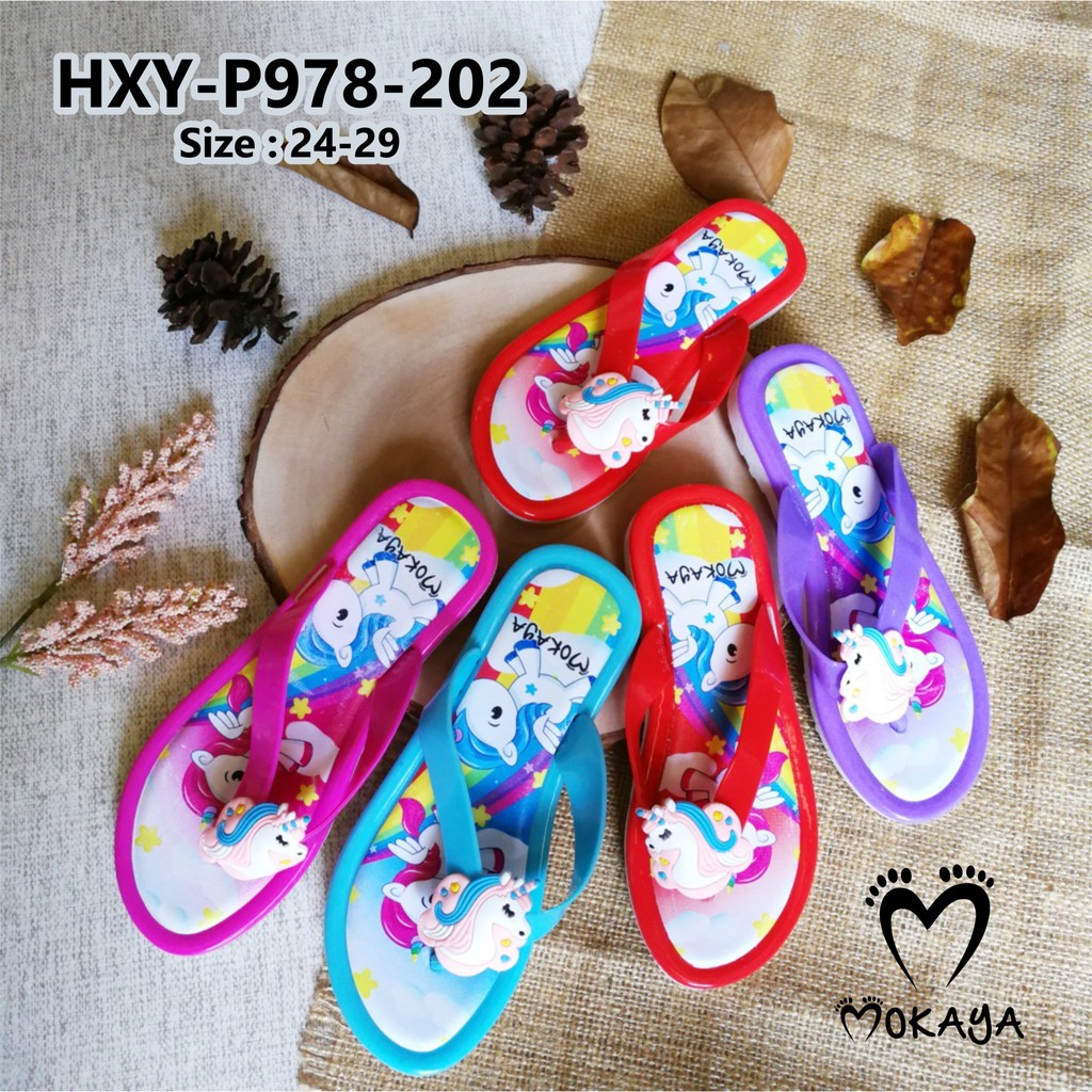 Sandal Japit Anak Unicorn Import Mokaya/Sz 24-29 (HXY-P978-202)