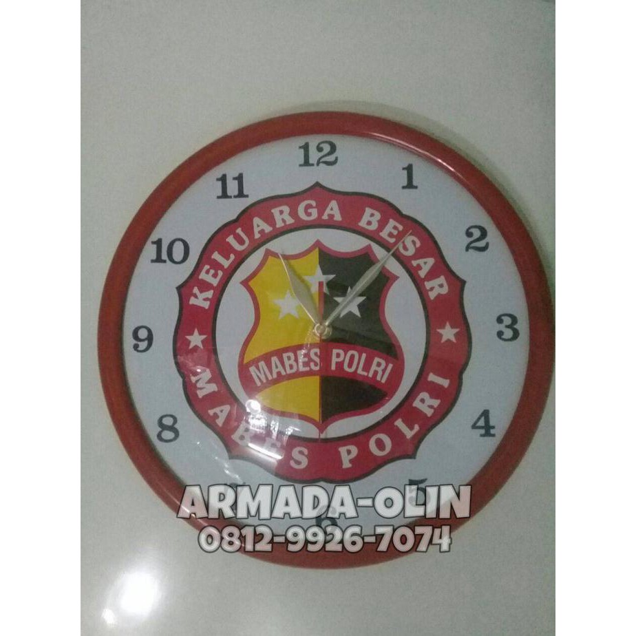 Jam Dinding / Jam Dinding Mabes Polri / Jam Dinding Logo / Jam Polisi