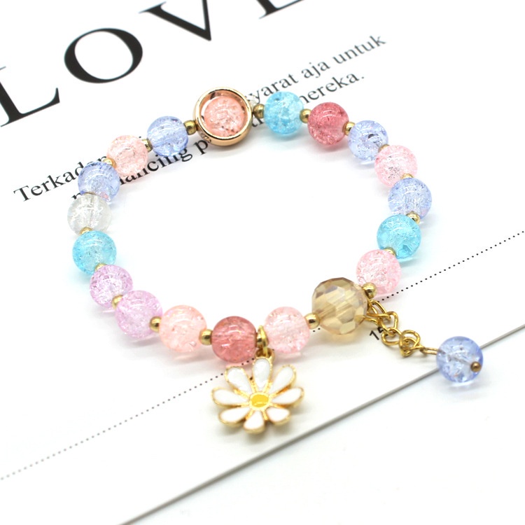 Gelang Manik-Manik Chrysanthemum Warna-Warni Untuk Wanita