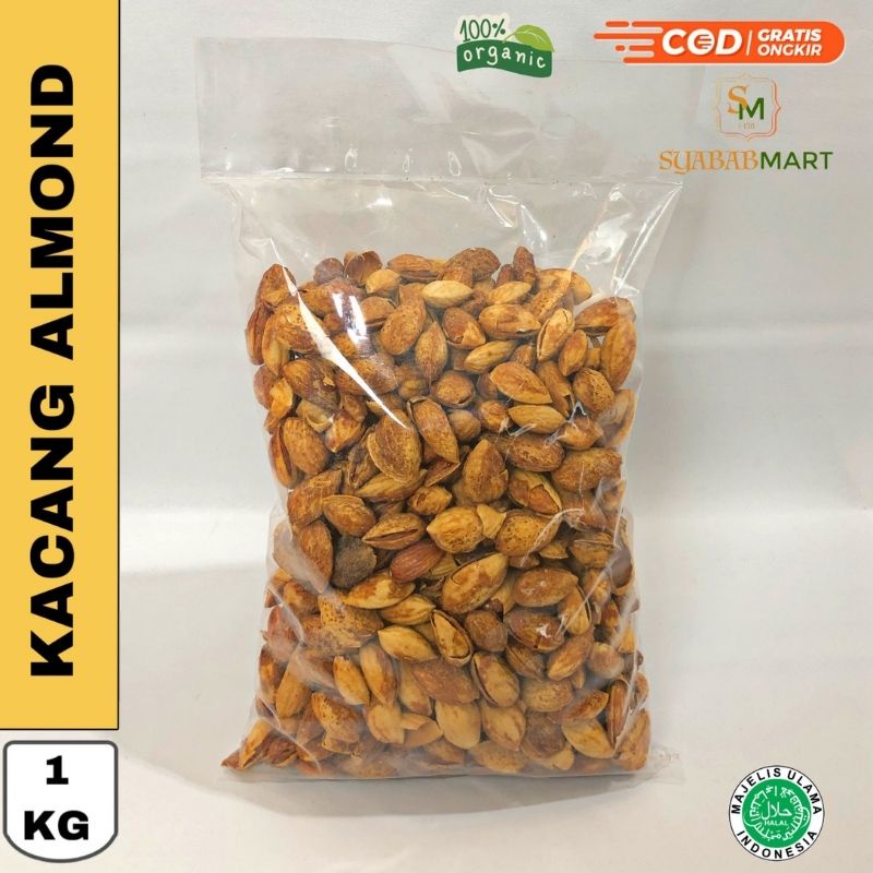 

KACANG ALMOND PANGGANG PREMIUM 1 Kg | Almond Roasted / Almond Panggang