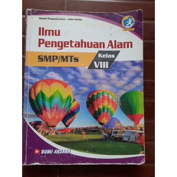 Buku Bumi Aksara IPA (Ilmu Pengetahuan Alam) Kelas VIII 8 IPA SMP/MTS