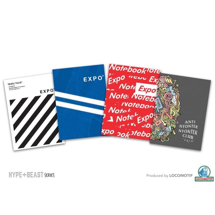 BUKU TULIS BOXY LOCOMOTIF 42 LEMBAR CAMPUS WARNA MOTIF BERGARIS LUSIN ECER GROSIR EXPO NOTEBOOK-1