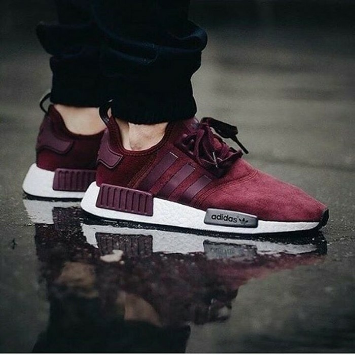burgundy adidas running shoes