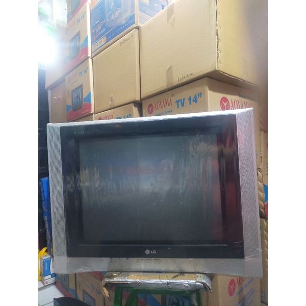 TV LG TABUNG 21 INCH pearblack