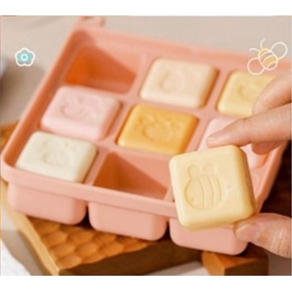 Bee Silicone Food Container Tray Menyimpan MPASI ASI dan lain-lain