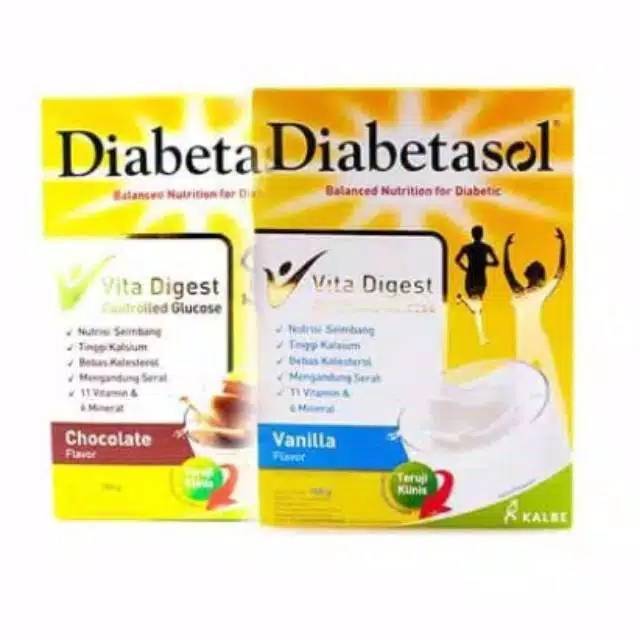 

Diabetasol special Nutrition for Diabetic 170 gram vanilla/coklat (1)