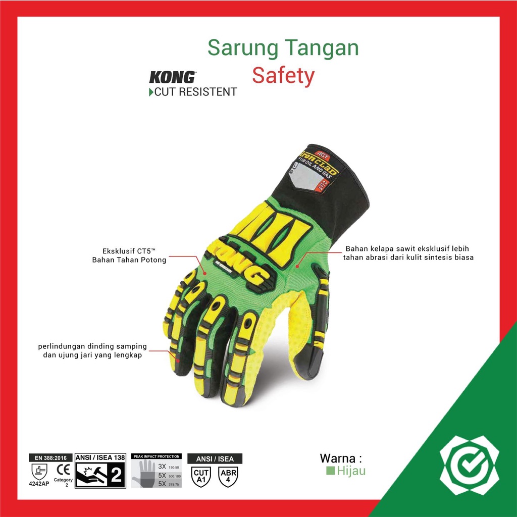 Sarung Tangan Safety KONG