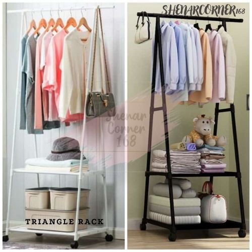 SHENAR GANTUNGAN BAJU /RAK BAJU / TRIANGEL STAND RACK / RAK SERBAGUNA / TRIANGLE CLOTH RACK, SHENARCORNER168