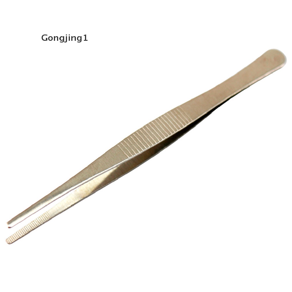 Gongjing1 3pcs / Set Pinset Presisi Bahan Stainless Steel Untuk Reparasi Elektronik