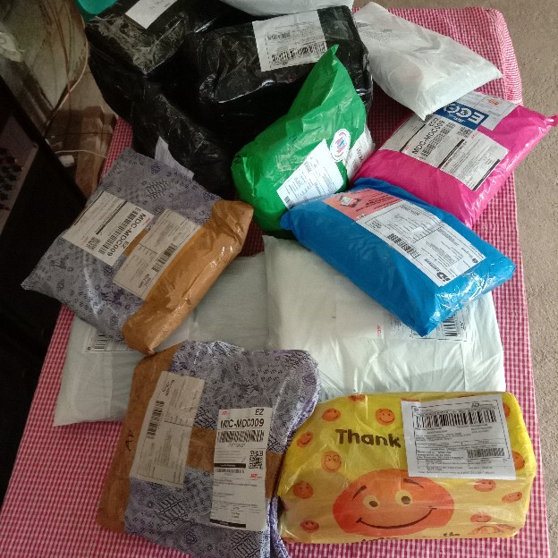 Blouse Batik Kombinasi Embos Size M L Xl Xxl Xxxl L5