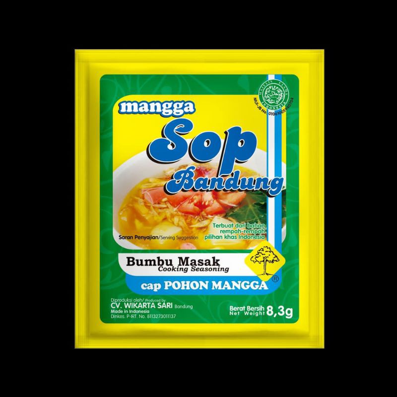 

Bumbu Sop Serbuk Cap Pohon Mangga 8,3g