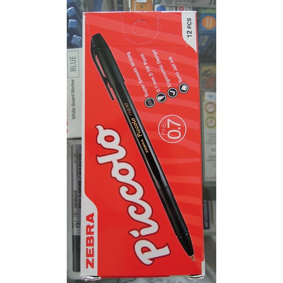 

Pulpen Piccolo Zebra (Hitam, Biru, Merah)