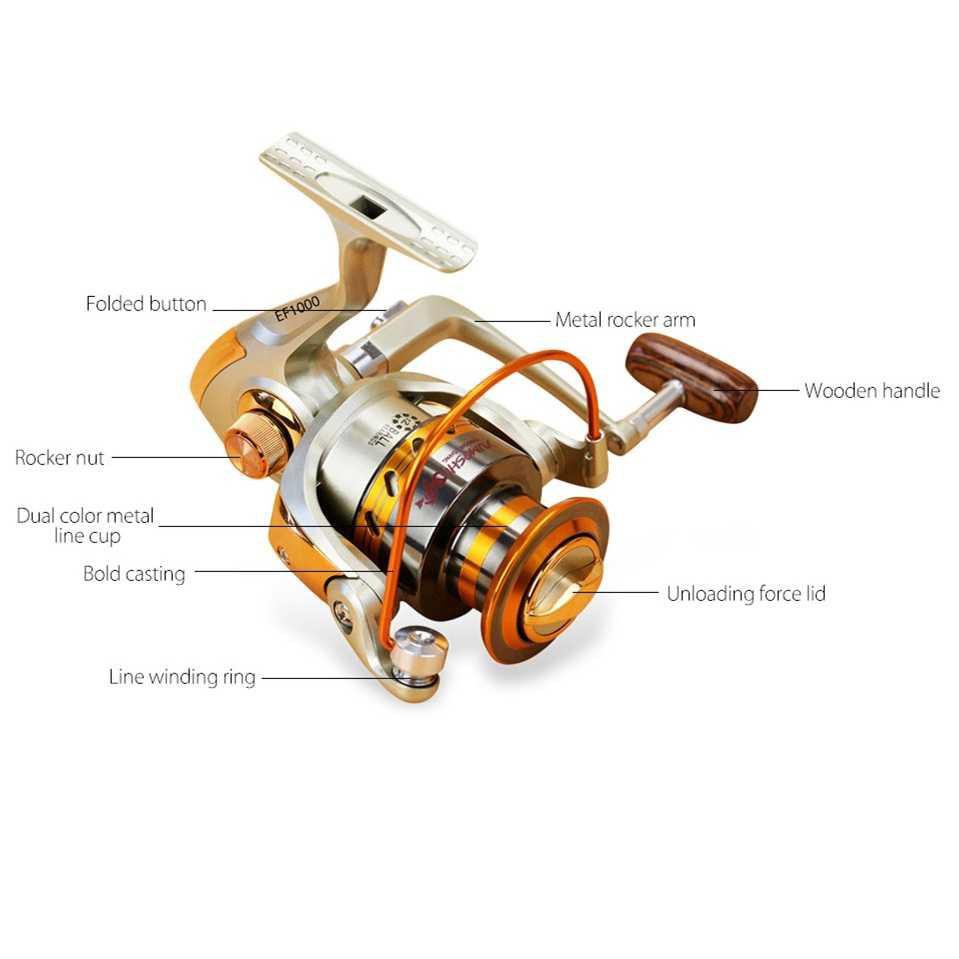 YUMOSHI REELSKING EF3000 Reel Pancing Spinning 12 Ball Bearing