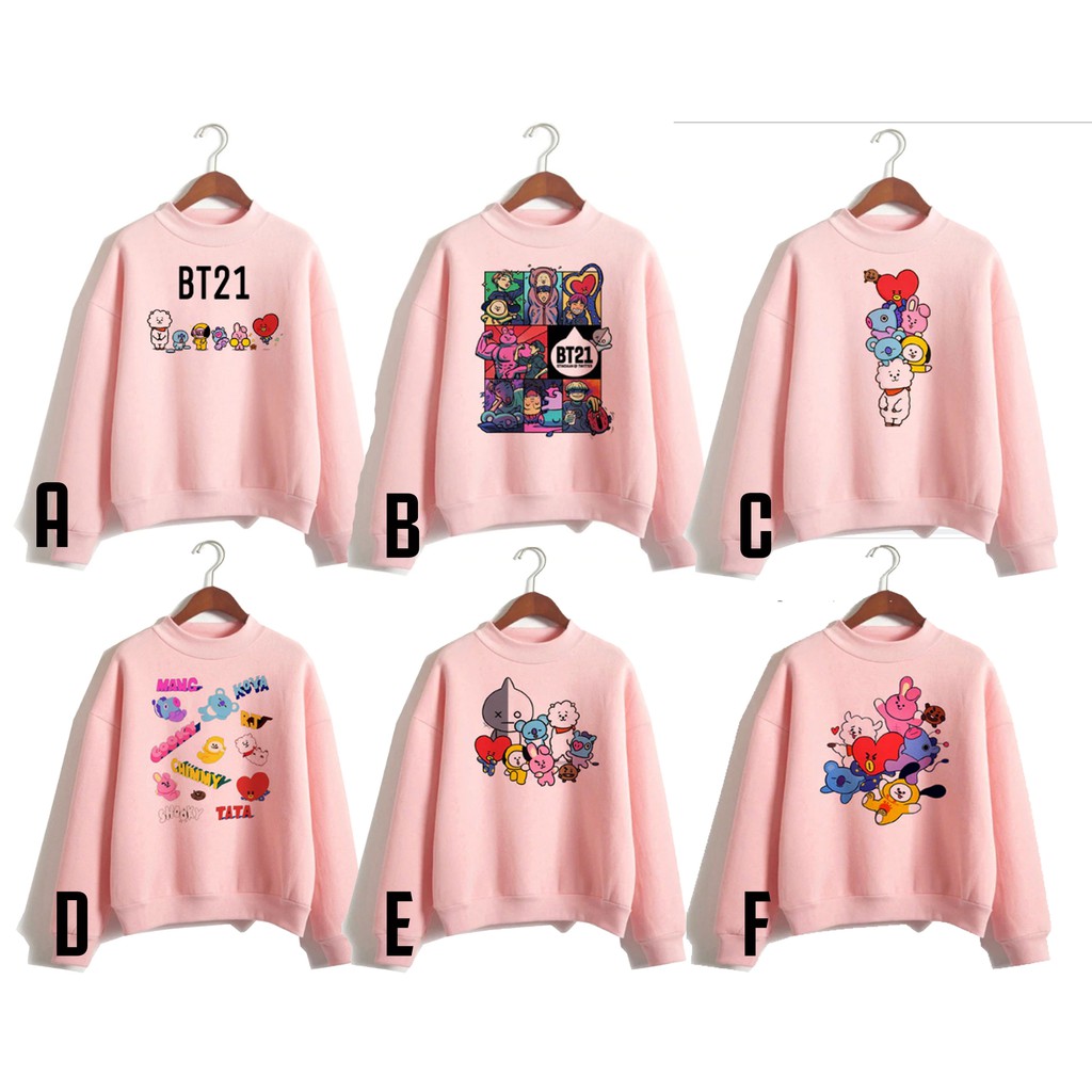 Sweater BTS  BT21 Edisi Shopee Indonesia