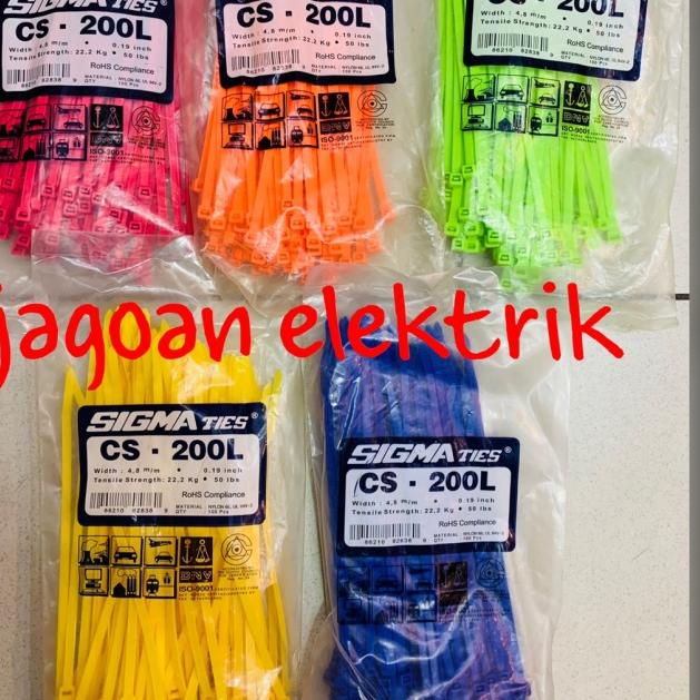 

➻ Kabel Tis / Cable Ties CS-200L Warna 20 cm SIGMA ORIGINAL ♛