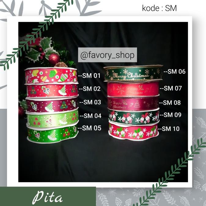 

Best Product!!! Pita Natal Motif / Pita Hias / Christmas Ribbon Roll (50 Yard) - Paling Diminati