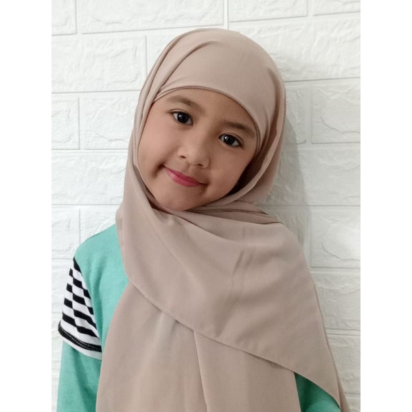 pashmina iner anak pashmina ciput anak