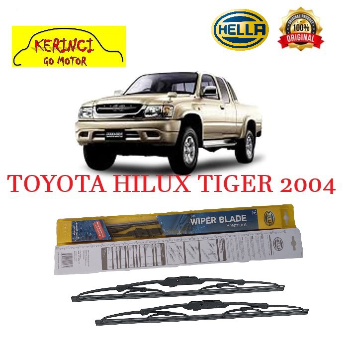 WIPER TOYOTA HILUX TIGER 2004 HELLA PREMIUM 21&quot; &amp; 19&quot; SEPASANG WIPER