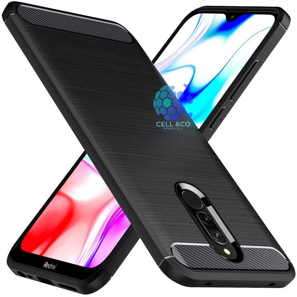 CASE CARBON XIAOMI REDMI 8 casing hp silikon softcase case premium carbon cover