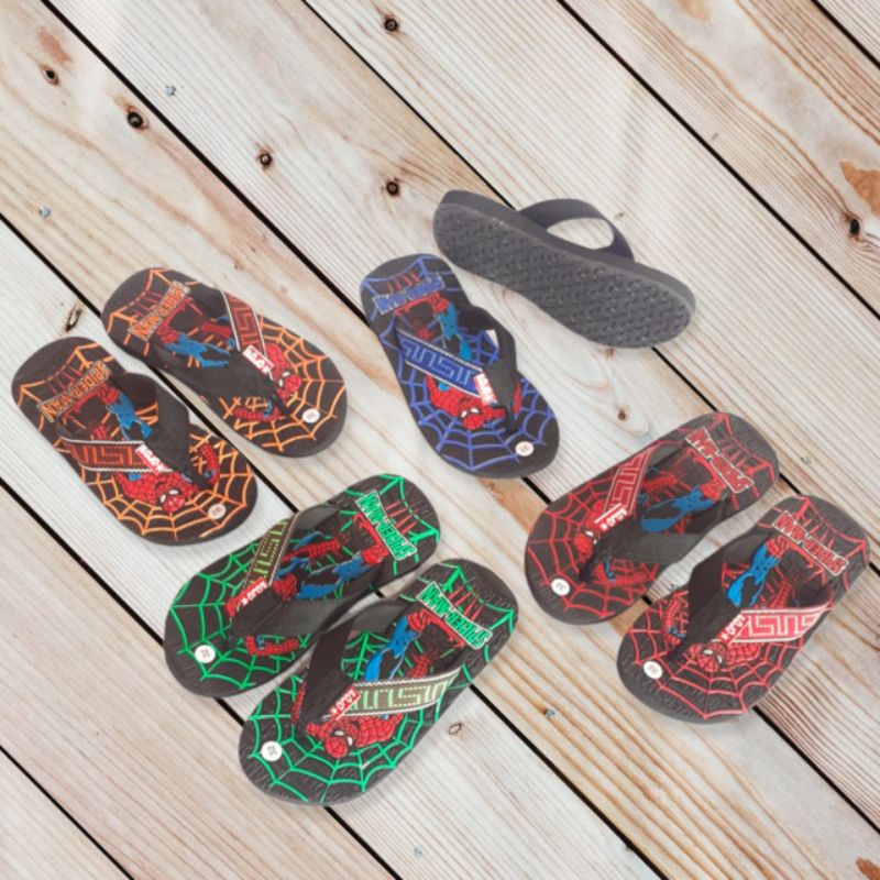 Sandal Jepit Anak SPIDERMAN Ukuran 31 - 35