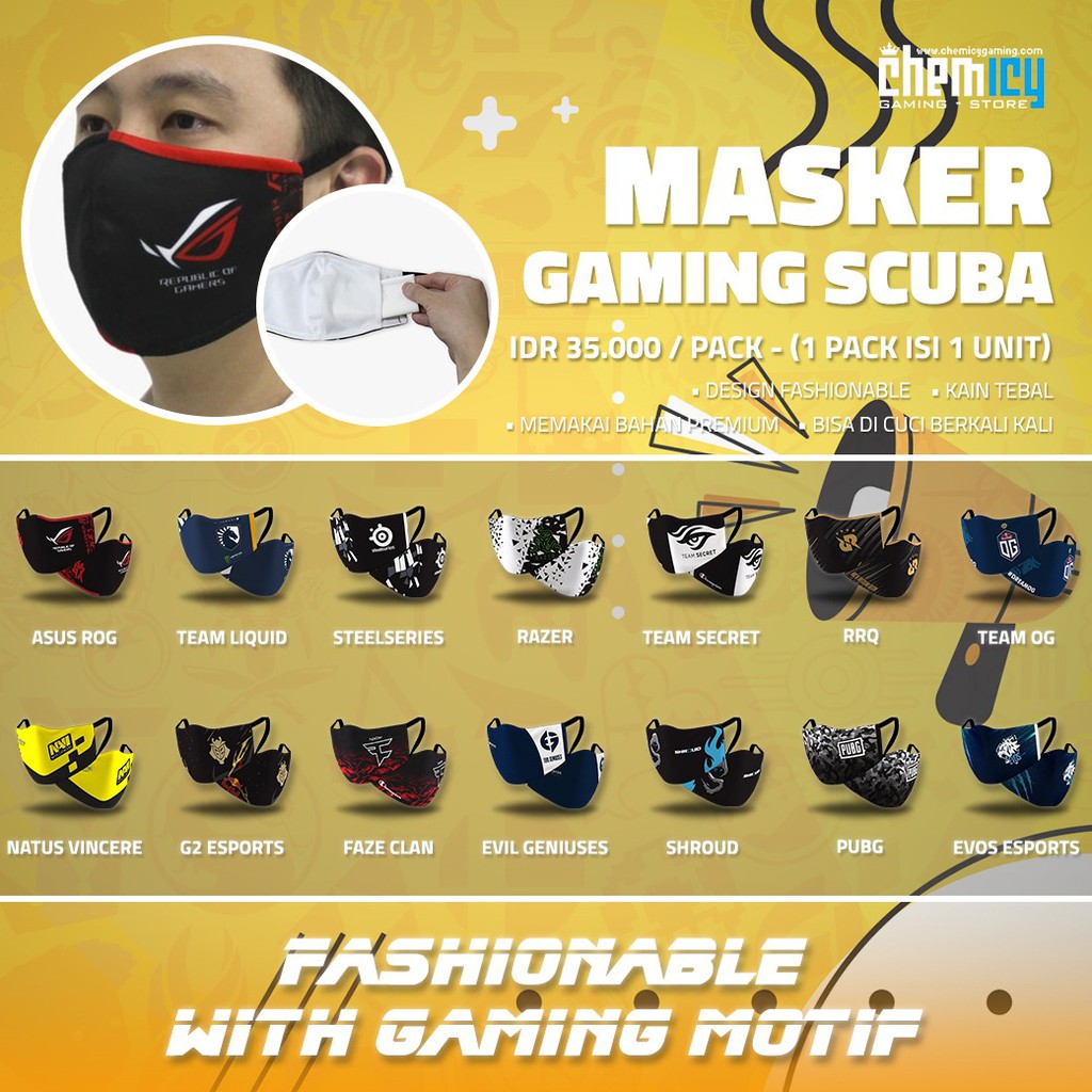 Masker Gaming Scuba Premium New Version