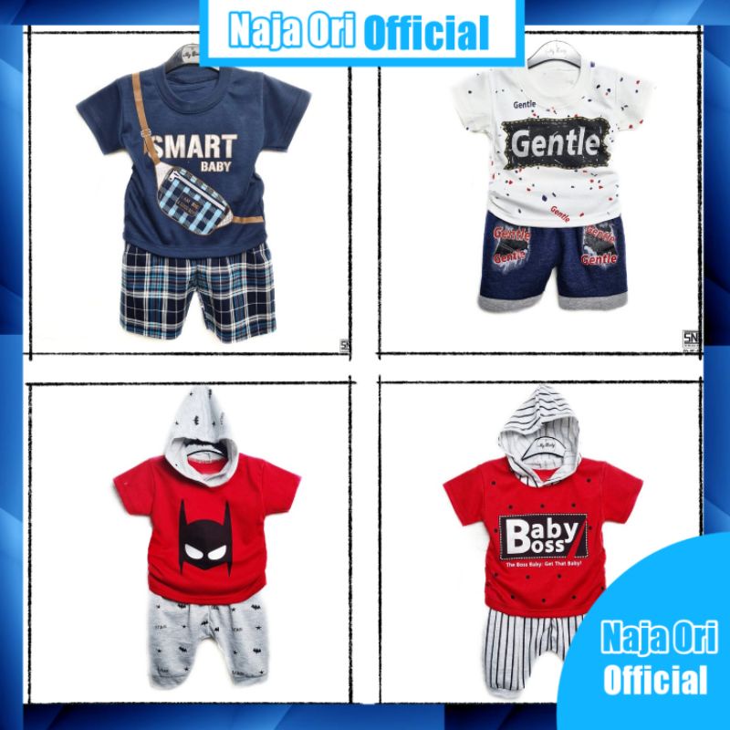 Setelan Baju Bayi Laki Laki 6 12 Bulan