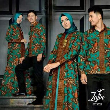 CP ZAFIR BAJU PESTA MUSLIM MURAH MODIS COUPLE BATIK MODERN SARIMBIT KELUARGA TERBARU MURAH