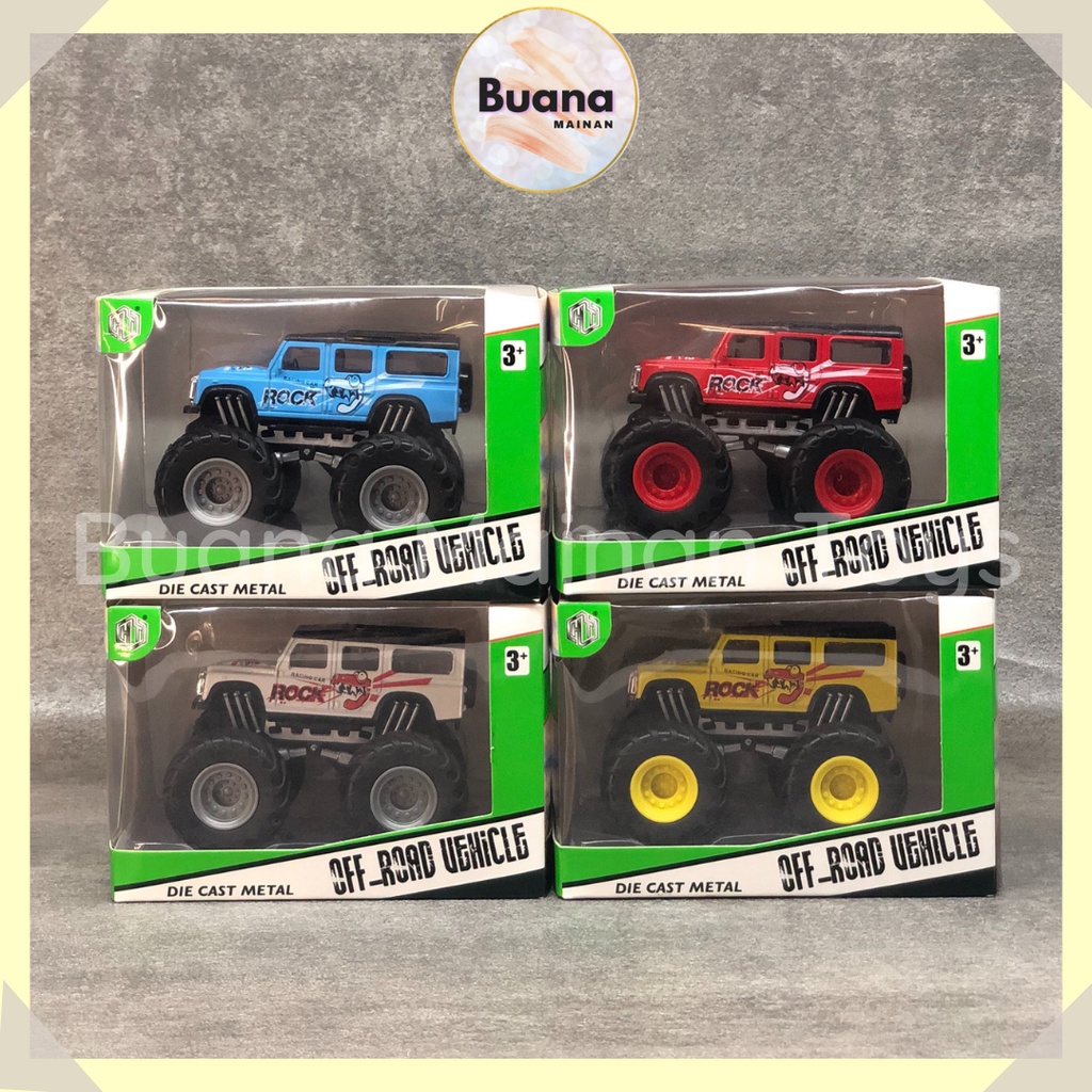 DIECAST MODERN CITY JEEP OFFROAD HT MAINAN ANAK MOBIL MOBILAN OFF-ROAD MONSTER TRUCK