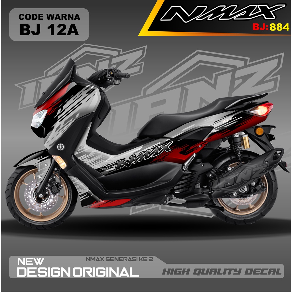 VARIASI STICKER NEW NMAX FULL BLOK BODI MOTOR / DECAL FULL BODY NMAX / DECAL STIKER FULL BODY NMAX / STIKER DECAL NMAX TERBARU