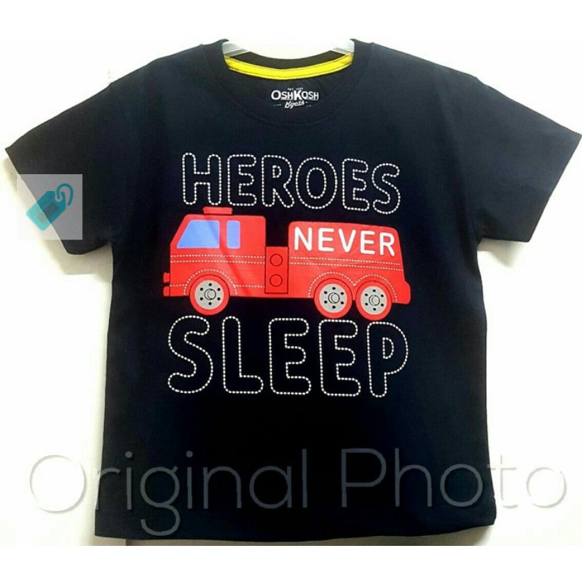 Kaos Anak Karakter Fire Truck Size 1-6