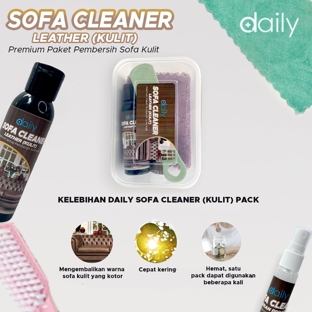 Daily Sofa Cleaner Leather Pembersih Sofa Kulit Jok Kulit Perawatan Leather Premium