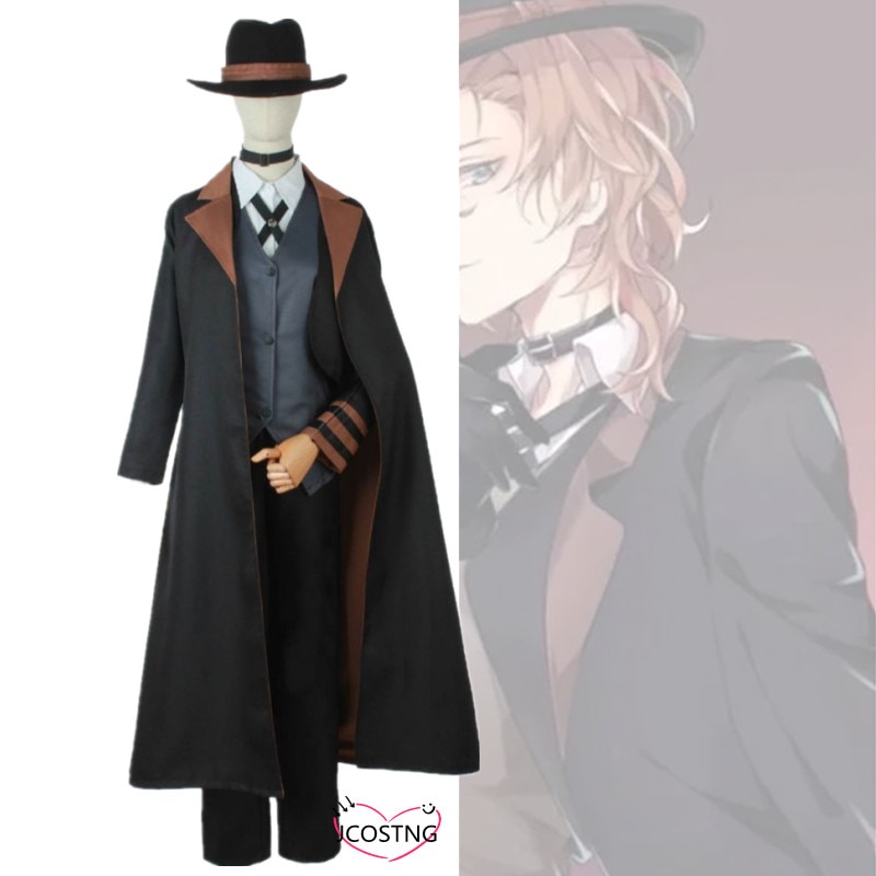 Jubah Blazer Cosplay Bungou Stray Dogs Chuya Nakahara