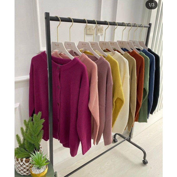 CARDI RAJUT POLOS AMIRA / CARDIGAN RAJUT / CARDI POLOS / CARDIGAN POLOS / CARDI AMIRA / CARDIGAN AMI