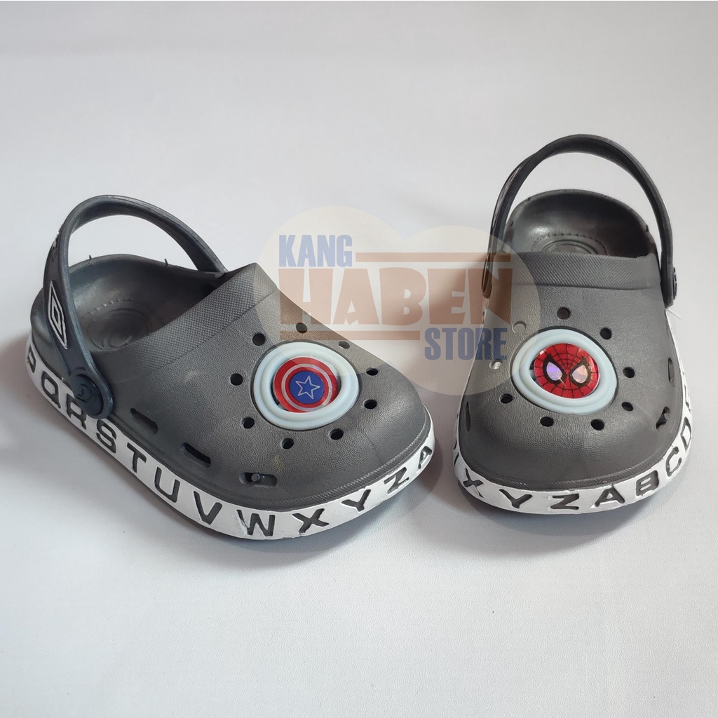 Habenkids Sandal Anak Cowok Bayi Balita Karakter Avengeer Keren dan Trendy Sendal Anak Lucu CQ080E 20-29