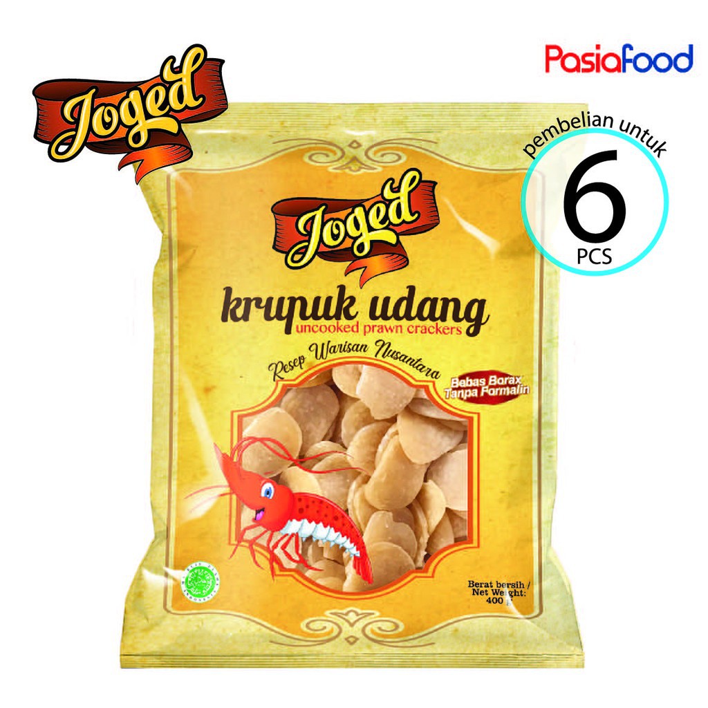 Pasiafood Krupuk Joged Kerupuk Udang Siap Goreng (6 Pcs)