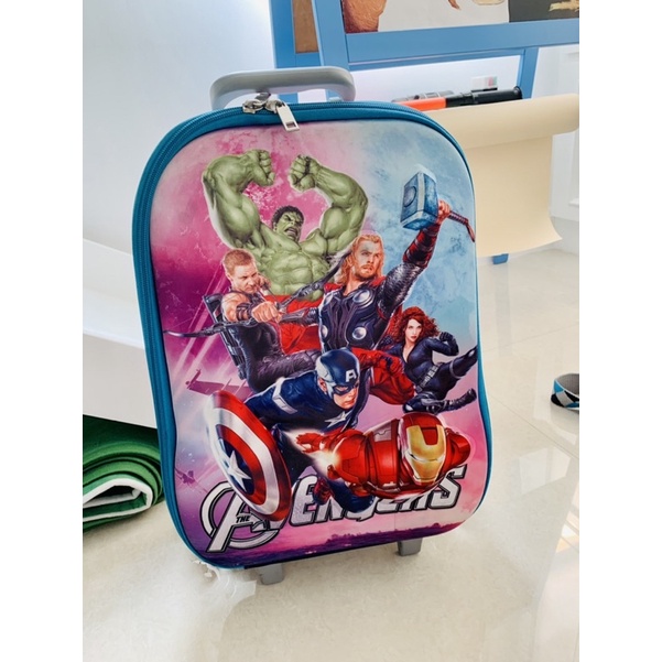 Tas sekolah trolley anak sd laki avenger 3 roda second kondisi bagus