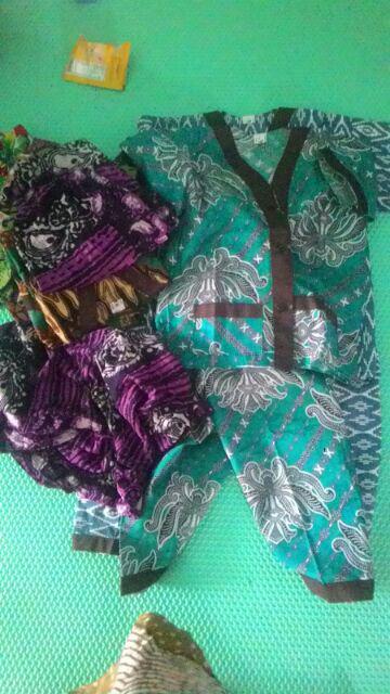Setelan Batik  Anak Khususkain Cap Umur 2-3th Murah Motif Random Sesuai Stok