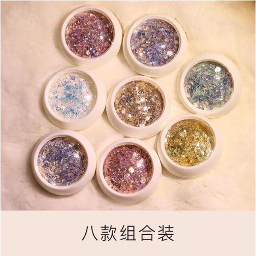 GLITTER HEXAGONAL MIX GLITER NAIL ART HIASAN KUKU NAILART SLIME GLITER POT PREMIUM BERKILAU