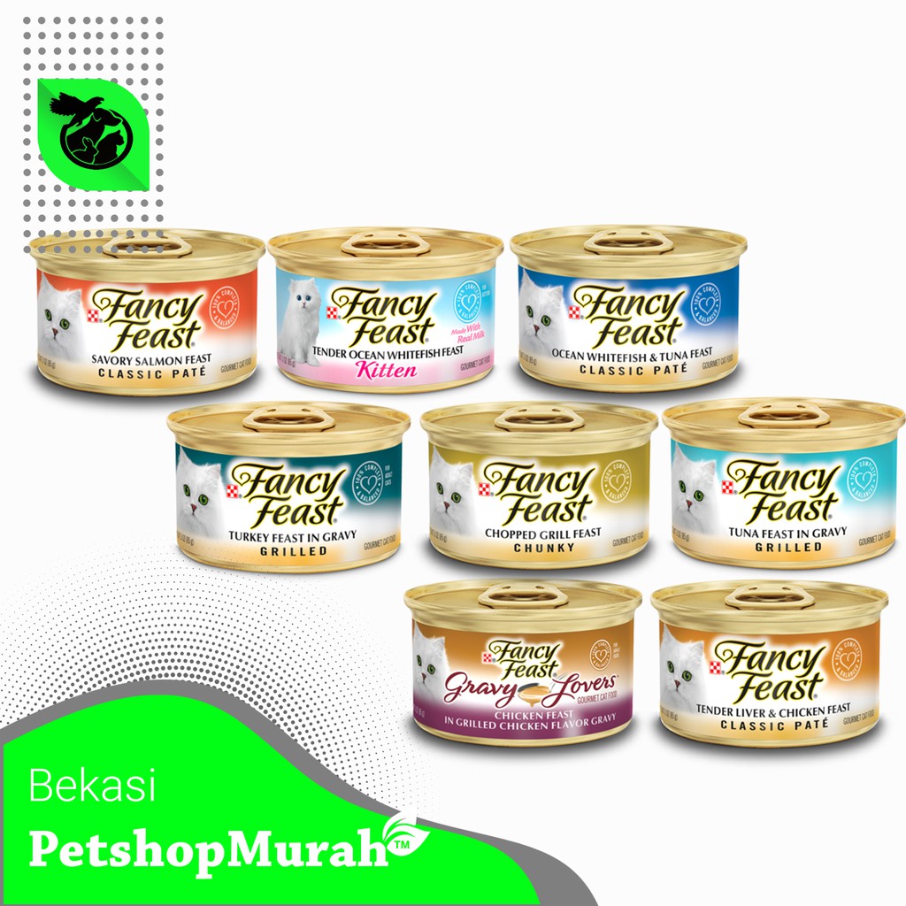 Makanan Kucing Fancy Feast  85gr Makanan Basah FancyFeast Kaleng Murah 85 gr