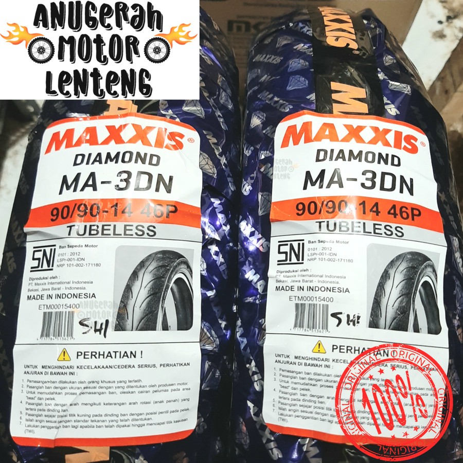 Ban Tubeless Belakang Beat Vario 125 150 Maxxis Diamond 90/90-14