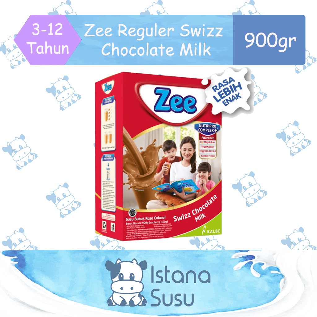 Zee Reguler Swizz Chocolate Milk 900gr