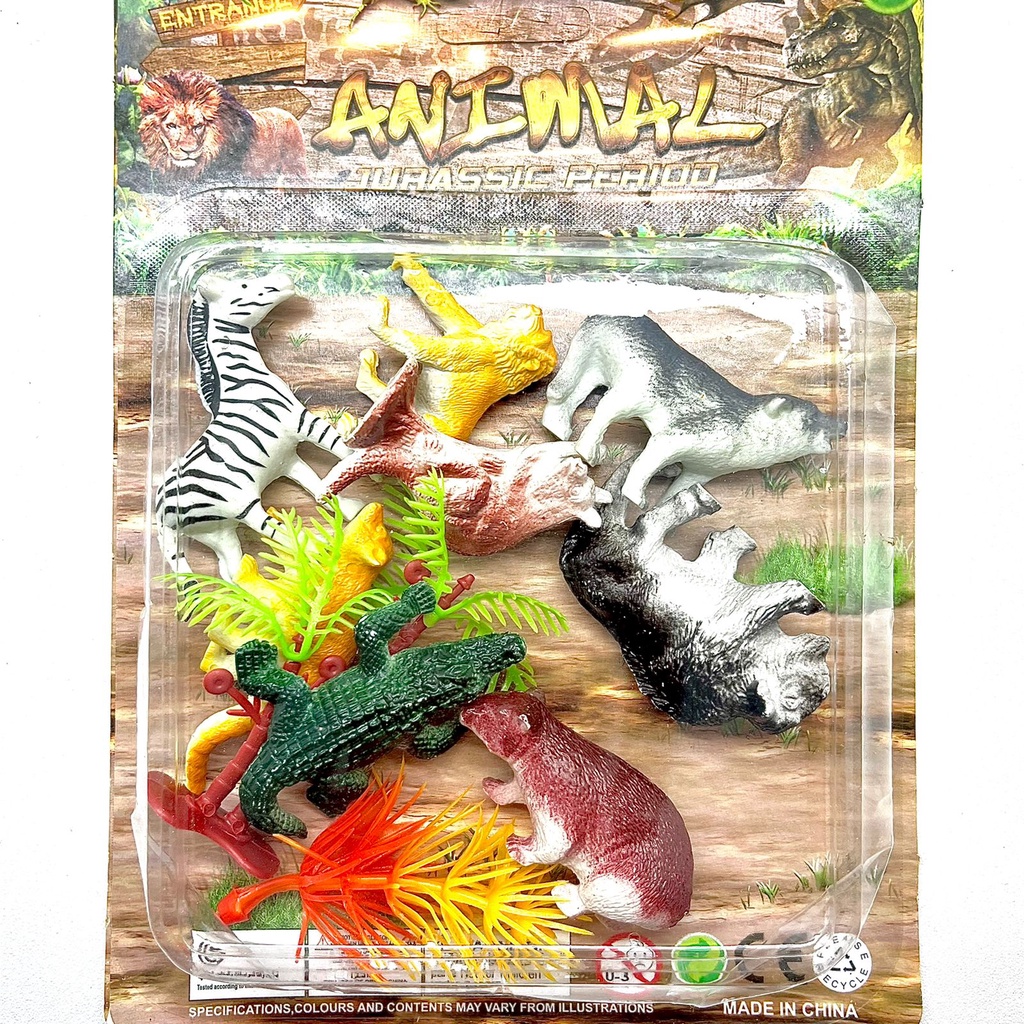 MAINAN MINIATUR BINATANG DINOSAURUS DINO JURASTIC IKAN LAUT MAINAN EDUKASI KARET PREMIUM